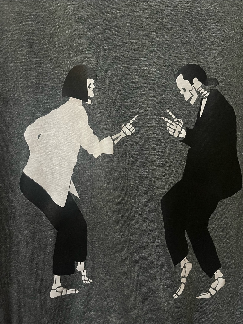 Unisex Pulp Fiction Skeleton tee - Large